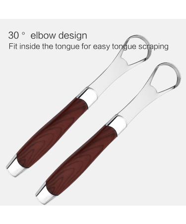 Stainless Steel Tongue Scraper - Oueyfer Tongue Cleaning Tool for Fresh Breath & Oral Hygiene - Buy Online on SooperMarket.com
