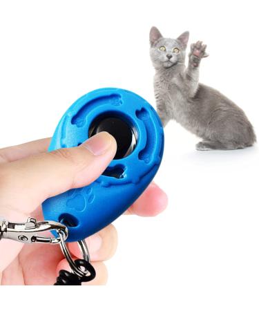 Meric Pet Cat Training Clicker Set - Durable Flat Drop Shape Button Tool in Red and Blue - 2 Pcs Pack - Buy Online on SooperMarket.com