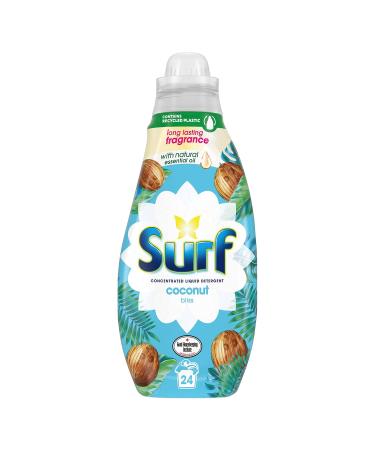 Surf Coconut Bliss Concentrated Liquid Detergent 24 Washes 648ml Coconut 24 Count (Pack of 1)