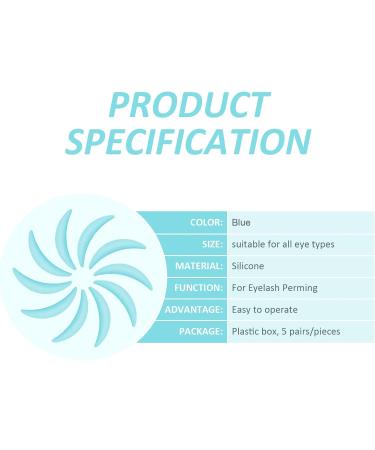 PERMANIA Reusable Lash Lifting Shield Pads Silicone Lash Shields for Bottom Lashes Reusable Lash Lifting Shield | Cruelty-Free | for a Lower Lash Lift and Lower Lash Tint Christmas Gifts - Blue - Buy Online on SooperMarket.com