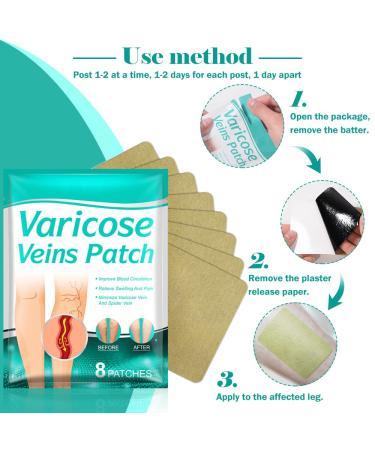 Fengyang 16Pcs Varicose Veins Treatment Patch Set for Legs - Spider Vein Relief, Soothes Leg Fatigue - Buy Online on SooperMarket.com