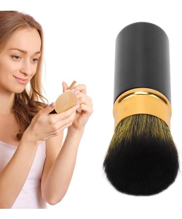 Verdant Touch Retractable Blush Brush Retractable Makeup Brush Portable Soft Hair Loose Powder Brush for Makeup Artist Black - Buy Online on SooperMarket.com