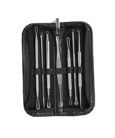 NOLITOY 7pcs Blackhead Extractor Blackhead Removal Comedone Extractor Tool Stainless Steel