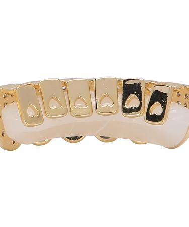 Diamond Teeth Grillz Cold Plated Copper Grills for Your Teeth Reusable Vampire Teeth for Kids Men Women Teeth Decoration for Halloween Party Hip Hop Music Concerts Birthday(gold) - Buy Online on SooperMarket.com