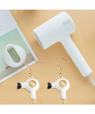 MYOSPARK Hair Stylist Gift Hair Dryer Earrings Hairdresser Gift Hair Stylist Jewelry Stylists Graduate Gift Cosmetology Gift (Hair Dryer Earrings) - Buy Online on SooperMarket.com