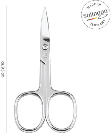 Titania Nail Scissors Solingen 9.5cm - Curved Extra Sharp Carbon Steel Professional Manicure Scissors Made in Germany - Buy Online on SooperMarket.com