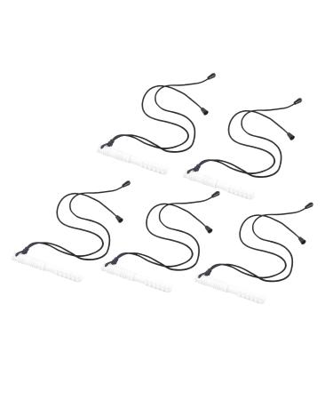 Buy Silicone Sensory Chewing Chains - 5-Piece Teething Set for Babies (White) | Gum Massage & Safe Chew Toys - International Shipping - Buy Online on SooperMarket.com