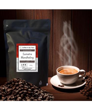 Sumatra Mandheling - Medium/Dark Roasted - Whole Arabica Coffee Beans - 200g Single Origin Whole Bean - Buy Online on SooperMarket.com