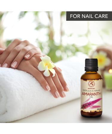 Amaranth Oil 50ml - Pure & Natural Amaranthus Caudatus Seed Oil for Skin Body Hair & Nail Care - Buy Online on SooperMarket.com