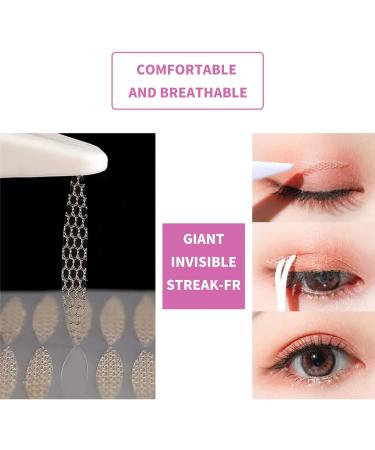 Invisible Water Activated Eyelid Lifter Strips for Hooded Eyes - Glue-free Double Eyelid Sticker with Spray and Tweezers - Buy Online on SooperMarket.com
