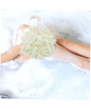 2pcs Flower Bath Ball & Loofah Set - Exfoliating Scrubber for Rich Foaming Bath | Travel-Friendly Body Cleanser - Buy Online on SooperMarket.com