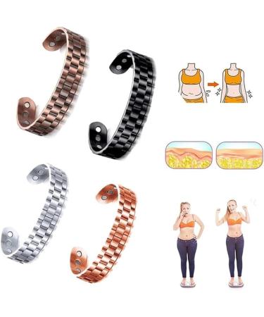 Biancat Prostapower Magnetic Copper Band Copper Bracelet for Men Magnetic Bracelets for Men Copper Ion Wristband(Black) - Buy Online on SooperMarket.com