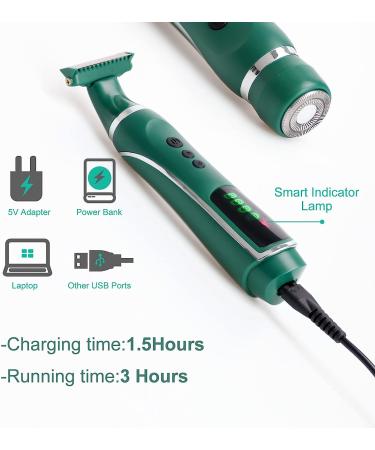 FINTOZER Electric Shaver for Women - Cordless Razor for Pubic Hair & Body, Rechargeable Trimmer with 3 Heads & Combs - Wet/Dry Use - Buy Online on SooperMarket.com