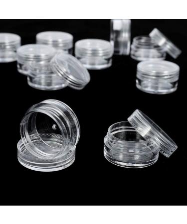 Proleo 100pcs 5G Sample Containers - Ideal for Cosmetics Lip Balm Ointments & Jewelry - Secure Screw Cap - White - Buy Online on SooperMarket.com