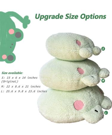 DXDE4U Frog Plush Pillow - 15 * 14 inch Stuffed Animal Hugging Pillow Toy for Kids & Adults - Cute Home Decoration & Gift Idea - Buy Online on SooperMarket.com