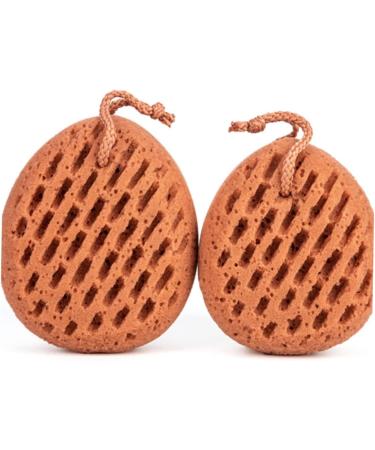 Buy 2pcs Wash Sponge Bath Loofah Scrubber - Exfoliating Tools for Bath & Shower | Ideal for All Skin Types - Buy Online on SooperMarket.com