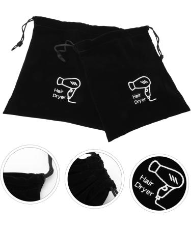 HAPINARY 10 Pcs Storage Bag Cotton Drawstring Bags Straightener Drawstring Bag Hair Dryer Velvet Black - Buy Online on SooperMarket.com