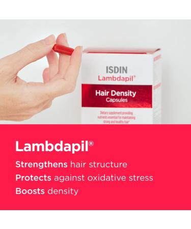 ISDIN Lambdapil Hair Density Capsules - 60 Count for Thinning Hair | Hair Thickening Vitamin Supplement - Buy Online on SooperMarket.com