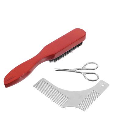 Baluue 1 set Bag Care Tool Straight Grooming Convenient Beard Age Black Scissor Trimmer