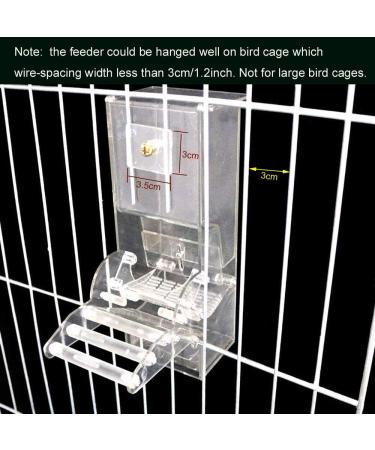 Automatic Foraging Bird Seed Feeder for Cage Parrot | Heavy Acrylic Construction | Easy One-Step Moulding Design - Buy Online on SooperMarket.com