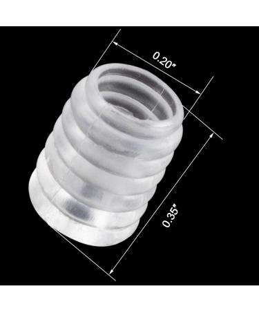PAGOW 100PCS Silicone Buckle Elastic Cord Locks for Drawstrings - 50 Black & 50 Clear Adjusters for Masks, Adults, Children - Buy Online on SooperMarket.com
