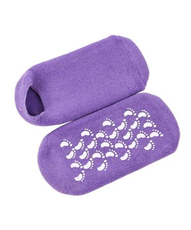 Milists 1 pair of cracked spa socks brightening socks moisturizing cotton socks moisturizing socks for women cracked foot socks violet women's socks repair