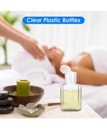 30 Pack 1 oz Clear Plastic Travel Bottles with Flip Cap - Refillable Hand Sanitizer Containers for Business Trip - Buy Online on SooperMarket.com