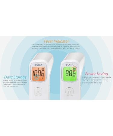 FORA IR42 Non-Contact Forehead Thermometer - Medical Grade for Baby & Adults | Fever Indicator | Made in Taiwan - Buy Online on SooperMarket.com