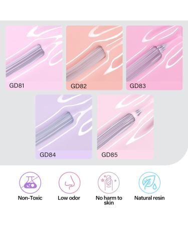 AILLSA Pastel Pink Gel Nail Polish Set Lavender Purple Lilac Orange Macaron Gel Polish with Base and Top Coat Long Lasting All Season Color Soak Off U V L ED Manicure Art Salon DIY at Home 7Pcs 8ML Pink Macaron - Buy Online on SooperMarket.com