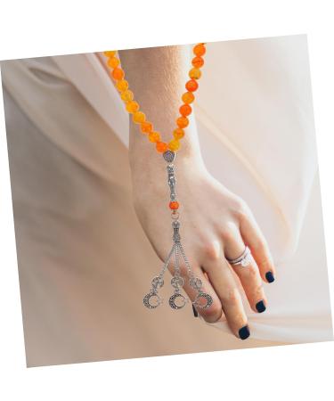 EXCEART 1 String 33 beads bracelet chinese bracelet buddhist prayer beads bracelet for women China Miss gem As Shown 1X1.5X31.5CM - Buy Online on SooperMarket.com