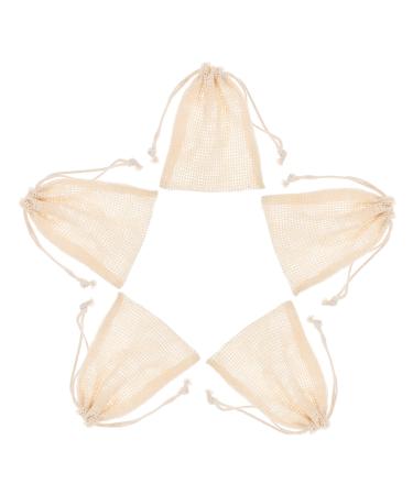 Baluue 5pcs Soap Storage Bag Soaps Scrubber Soap Sisal Soap Pouch Cotton Soap Pouch Luffa Nut Cotton Linen