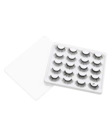 10 Pairs 3D Mink Lashes - Natural & Dramatic Volume Fake Eyelashes | Silk Handmade Extensions for Stunning Makeup - Buy Online on SooperMarket.com