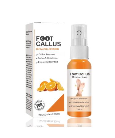 Foot Callus Removal Spray Foot Peel Spray Instant Foot Peeling Spray Orange Oil Hydrating Nourish Peel-Off Spray for Cracked Rough Heels Calluses & Dry Toe Skin Nourish Feet Skin (1PCS) Foot Callus Removal Spray 1PCS