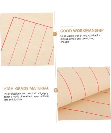 Operitacx 50 Sheets Rice Paper Calligraphy Paper Calligraphy Writing Paper Chinese Calligraphy Art Paper Japan - Buy Online on SooperMarket.com