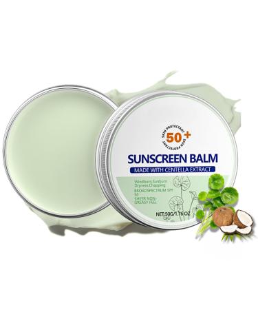 Centella Sunscreen Sun Cream SPF 50 Centella Face Sunscreen SPF Moisturiser Natural Sunscreen Factor 50 Sun Cream Suncream for All Skin Types Refreshing Hydrating & Soothing