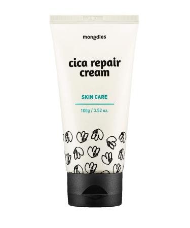 Mongdies Cica Repair Cream - Moisturizing Hydrate & Repair solutions for sensitive and delicate skin Excellent grade German Derma Test All ingredients of EWG Green Level Natural Fragrance -100g