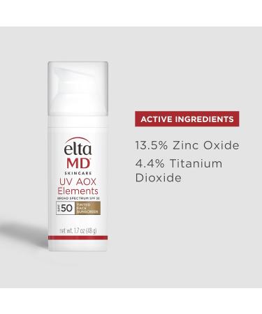EltaMD UV Elements SPF 44 Tinted Moisturizer | Mineral Sunscreen for Dry Skin | Oil-Free Face Moisturizer | Dermatologist Recommended | 2.0 oz - Buy Online on SooperMarket.com