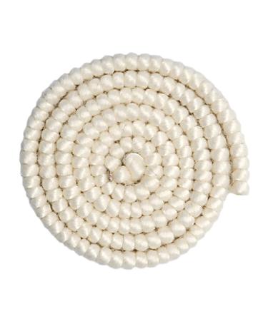 Grima's woolenk 1m white 01 braided colored sheep wool for creating beards chops eyebrows body hair and more