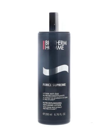 Biotherm Homme Force Supreme Nutri-Replenishing Anti-Aging Lotion 6.76 Fl Oz | Hydrating Men's Skincare - Buy Online on SooperMarket.com