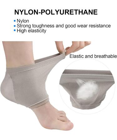 Angrek Heel Socks - 2 Pack Elastic Gel Moisture Socks | Breathable Toeless Spa Socks for Cracked Heels - Buy Online on SooperMarket.com