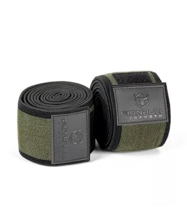 Knee Wraps for Weightlifting (IPF, USAPL, USPA, IPL Certified) - Squatting Knee Straps for Powerlifting, Bodybuilding and Gym Weight Lifting Workout - Men & Women (2.0m (78"), Milspec Green)