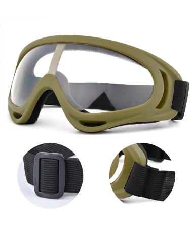 Fansport Airsoft Mask Tactical Goggles Set - Yellow | Half Face Mesh Mask with Foldable Steel Mesh & Goggles for Hunting, Shooting, Paintball - Buy Online on SooperMarket.com