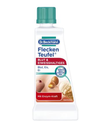 Dr.Beckmann stainfish blood & protein -containing |Special spots remover against blood stains ice and sperm stains and much more50 ml 50 ml (1 -pack) blood & protein -containing single