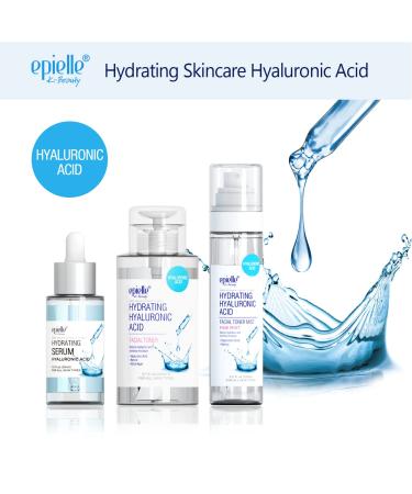 Epielle Hyaluronic Acid Serum - Vegan Cruelty-Free Targets Dark Spots & Wrinkles | Ideal Korean Skincare Gift for All Skin Types - Buy Online on SooperMarket.com
