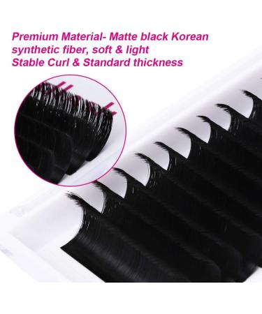 Fadlash Easy Fan D Curl 0.07 Russian Lashes - 15-20mm Mixed Length for Natural Look - Self Fanning Eyelash Extensions - Buy Online on SooperMarket.com
