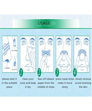 Angzhili Nasal Strips for Reduce Snoring Breath More Better Anti Snoring Improve Sleeping Large Size 66mm*19mm (300) - Buy Online on SooperMarket.com