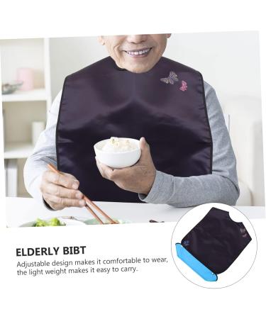 Elderly Bib Adult Washable Bibs Adult Bibs Jock Straps for Men Ihram Clothing for Men Umrah Cloths for1120 86X46CM Black1 - Buy Online on SooperMarket.com
