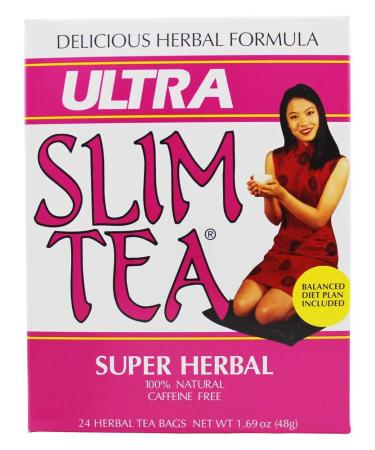 Hobe Labs Ultra Slim Tea Super Herbal Caffeine Free  24 Herbal Tea Bags 1.69 oz (48 g)