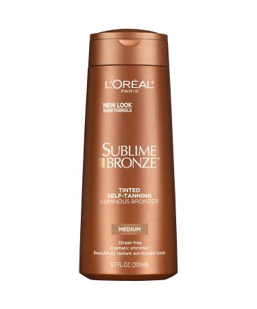 L'Oral Paris Sublime Bronze Luminous Bronzer Self-Tanning Lotion, 6.7 oz.