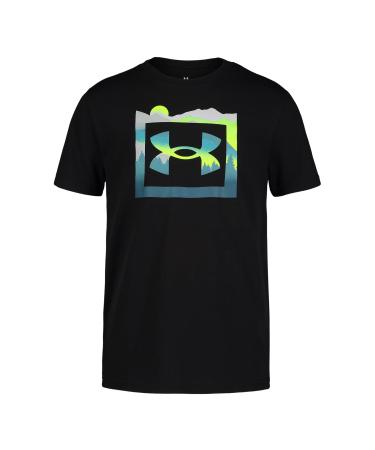 Under Armour Boys' Outdoor Short Sleeve T-Shirt, Crewneck Large Black Vista